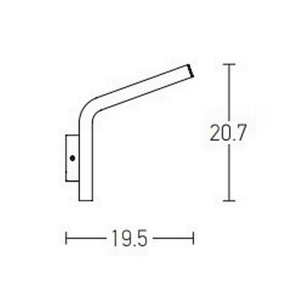 Zambelis E205 - LED Außenwandleuchte LED/10W/230V IP54 Anthrazit