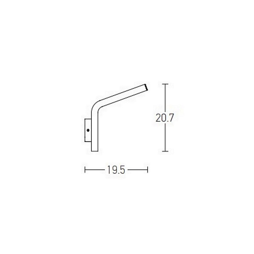 Zambelis E205 - LED Außenwandleuchte LED/10W/230V IP54 Anthrazit