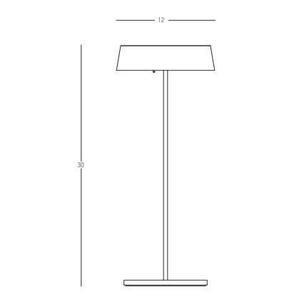 Zambelis E290 - LED dimmbare Außenleuchte LED/2,2W/3,7V 2200 mAh IP54 weiß