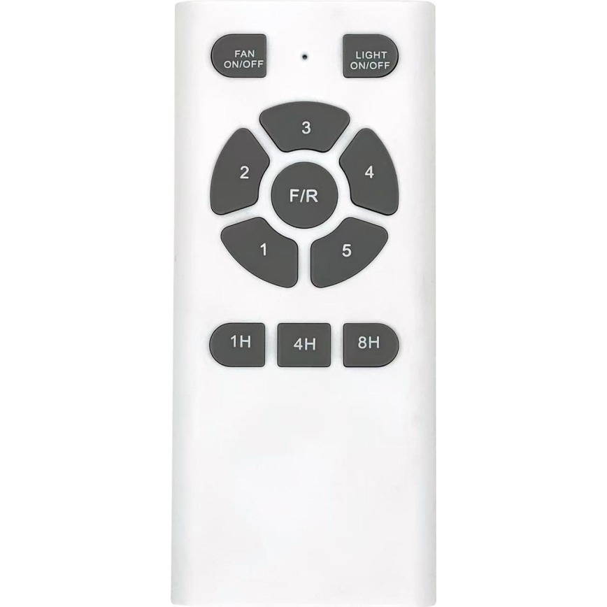 ZEVENTI - Deckenventilator CUENCA Wi-Fi Tuya Schwarz/Eiche + Fernbedienung