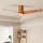 ZEVENTI - LED Deckenventilator BARROSA LED/18W/230V 3000/4000/6000K Wi-Fi Tuya Braun + Fernbedienung