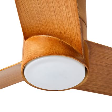 ZEVENTI - LED-Deckenventilator BARROSA LED/18W/230V 3000/4000/6000K Wi‑Fi (Tuya) braun + Fernbedienung