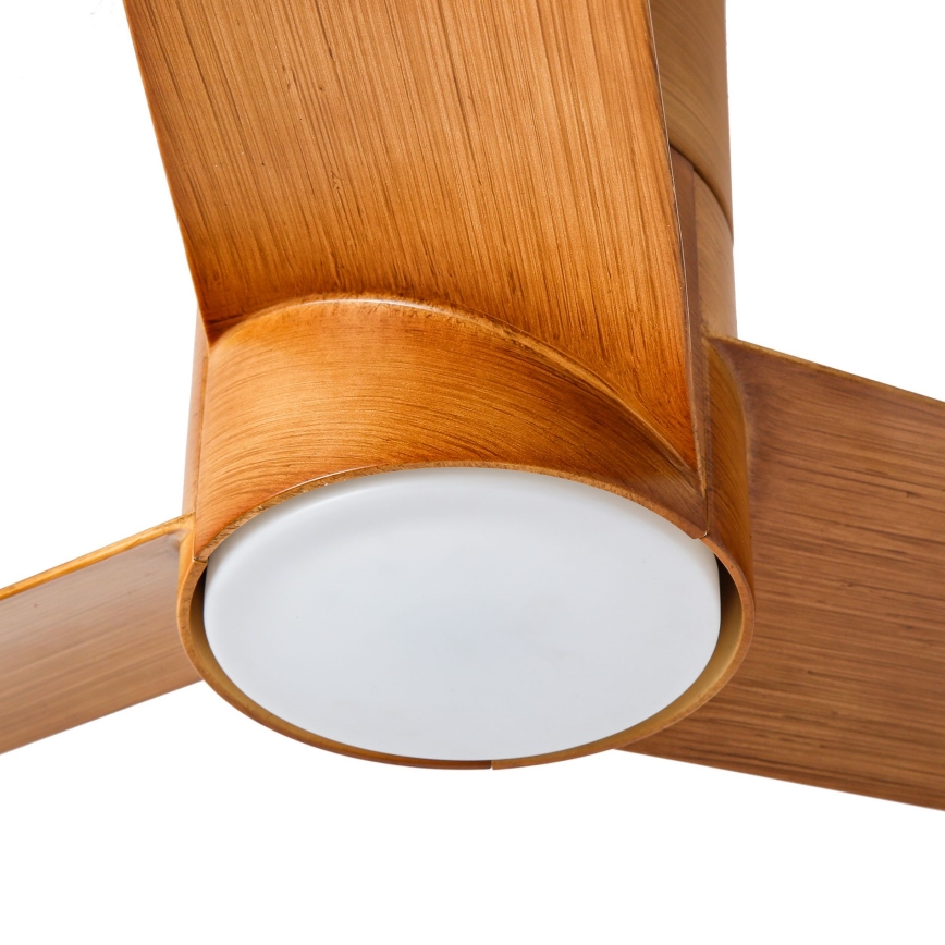 ZEVENTI - LED-Deckenventilator BARROSA LED/18W/230V 3000/4000/6000K Wi‑Fi (Tuya) braun + Fernbedienung