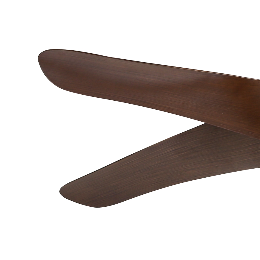 ZEVENTI - LED-Deckenventilator LUCCA LED/18W/230V 3000/4000/6000K Wi-Fi Tuya braun + Fernbedienung