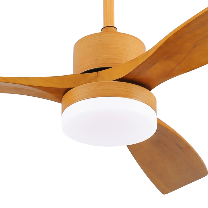 ZEVENTI - LED Deckenventilator MARE LED/24W/230V 3000/4000/6000K Wi-Fi Tuya Eiche + Fernbedienung