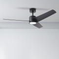 ZEVENTI - LED Deckenventilator ORVIETO LED/18W/230V 3000/4000/6000K Wi-Fi Tuya schwarz + Fernbedienung