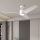 ZEVENTI - LED-Deckenventilator ORVIETO LED/18W/230V 3000/4000/6000K Wi‑Fi Tuya weiß + Fernbedienung