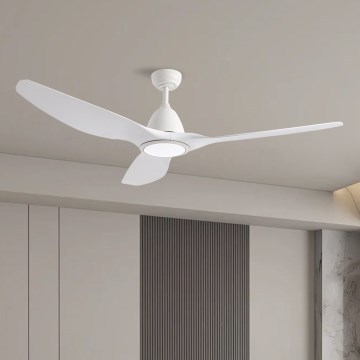 ZEVENTI - LED-Deckenventilator URBINO LED/20W/230V 3000/4000/6000K Wi-Fi Tuya weiß + Fernbedienung