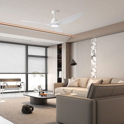 ZEVENTI - LED Deckenventilator URBINO LED/20W/230V 3000/4000/6000K Wi-Fi Tuya weiß + Fernbedienung