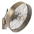 ZEVENTI - Wandventilator FANNY 50W/230V bronzefarben + Fernbedienung