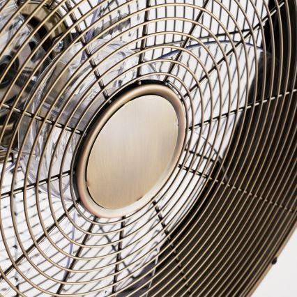 ZEVENTI - Wandventilator FANNY 50W/230V bronzefarben + Fernbedienung