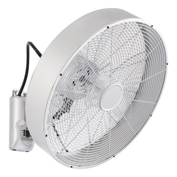 ZEVENTI - Wandventilator FANNY 50W/230V mattchrom + Fernbedienung