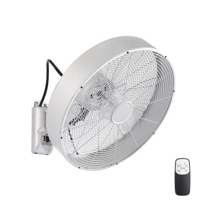 ZEVENTI - Wandventilator FANNY 50W/230V mattchrom + Fernbedienung