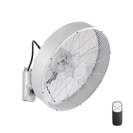 ZEVENTI - Wandventilator FANNY 50W/230V mattchrom + Fernbedienung