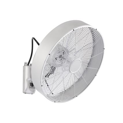 ZEVENTI - Wandventilator FANNY 50W/230V mattchrom + Fernbedienung