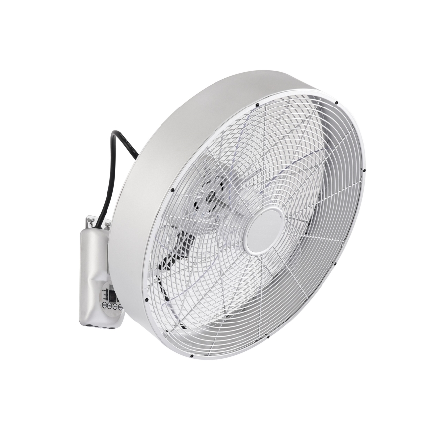 ZEVENTI - Wandventilator FANNY 50W/230V mattchrom + Fernbedienung