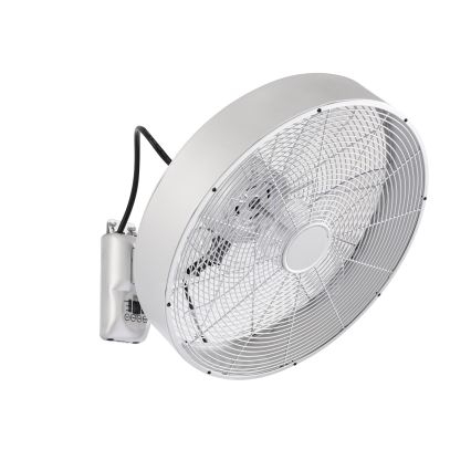 ZEVENTI - Wandventilator FANNY 50W/230V mattchrom + Fernbedienung