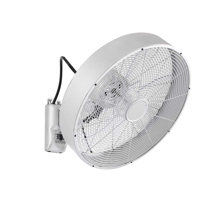 ZEVENTI - Wandventilator FANNY 50W/230V mattchrom + Fernbedienung