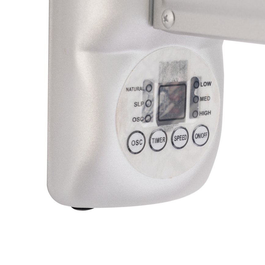 ZEVENTI - Wandventilator FANNY 50W/230V mattchrom + Fernbedienung