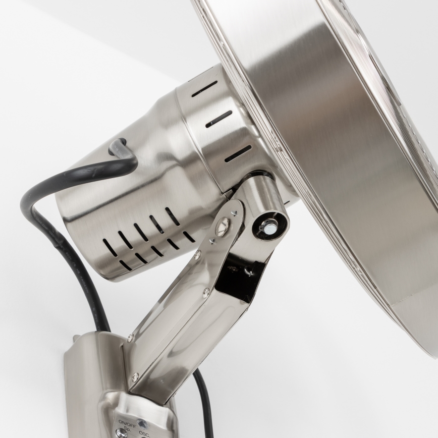 ZEVENTI - Wandventilator FREEZE 50W/230V d 40 cm matt Chrom + Fernbedienung