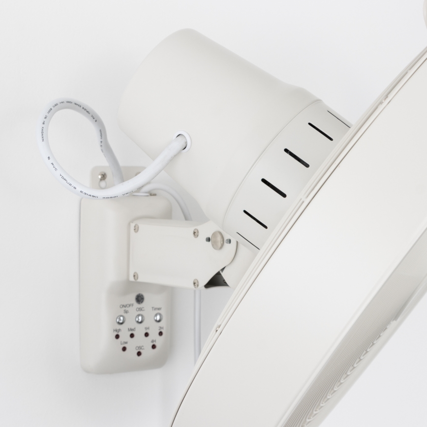 ZEVENTI - Wandventilator FREEZE 50W/230V d 40 cm weiß + Fernbedienung