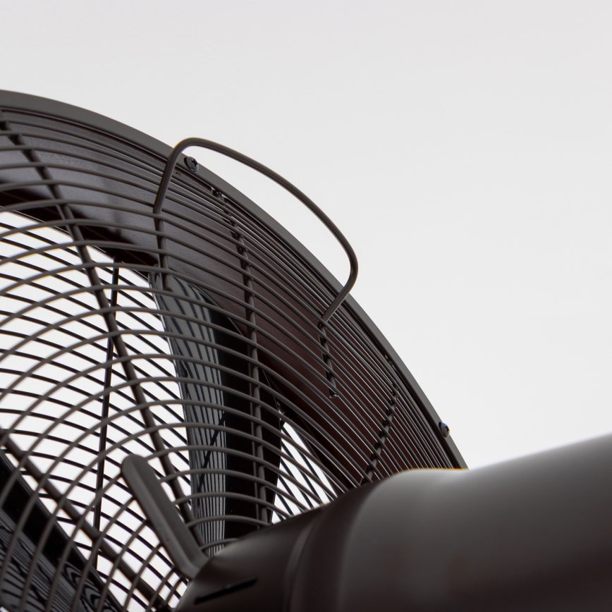 ZEVENTI - Wandventilator FREEZE 50W/230V d 40 cm schwarz/braun + Fernbedienung
