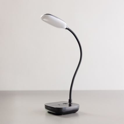 Zuma Line - Aufladbare LED-Tischleuchte LED/7W/1200 mAh 3000/4500/6000K schwarz