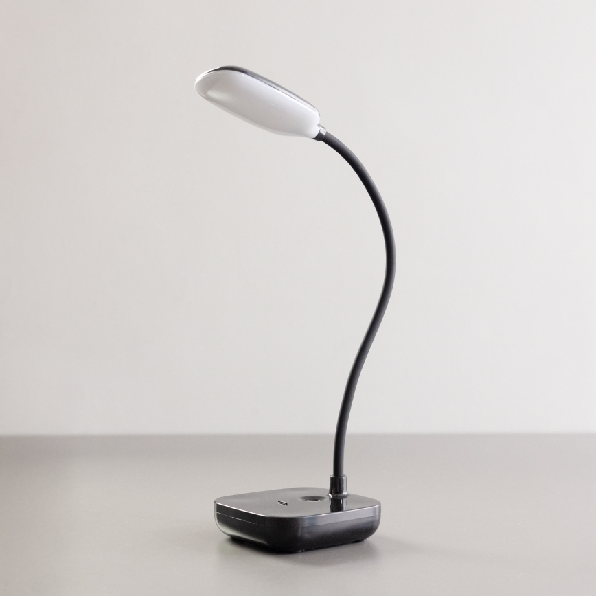 Zuma Line - Aufladbare LED-Tischleuchte LED/7W/1200 mAh 3000/4500/6000K schwarz