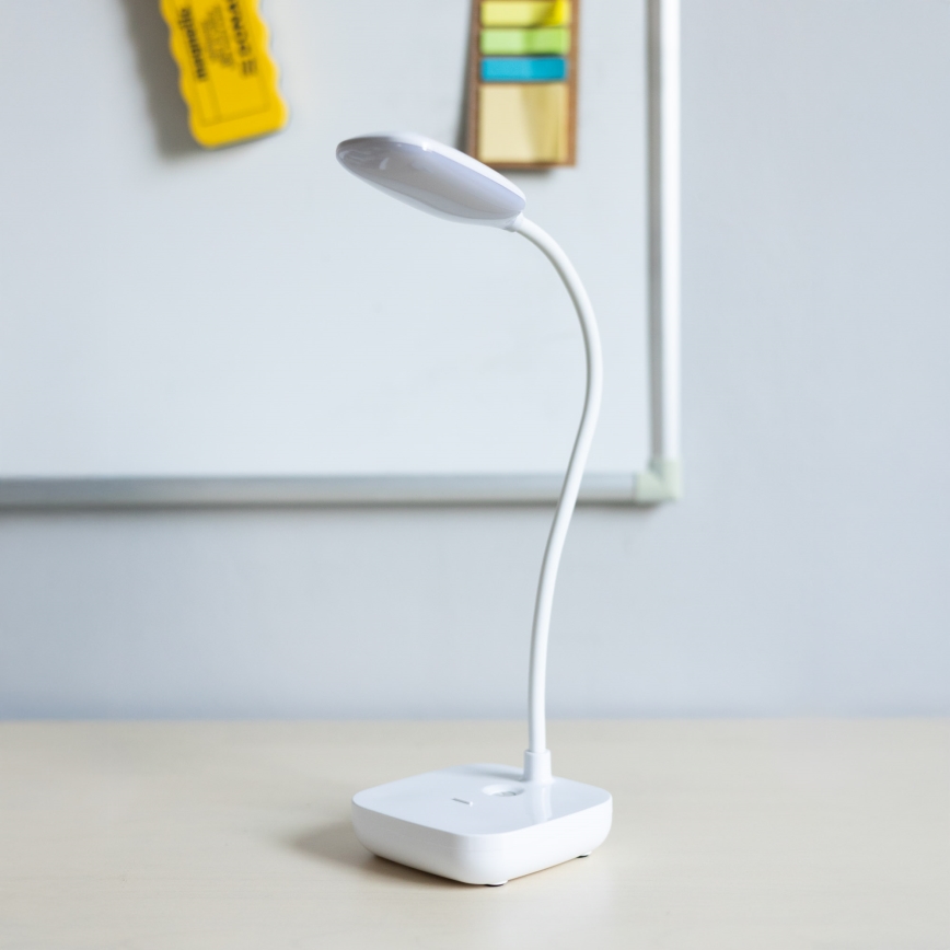 Zuma Line - Aufladbare LED-Tischleuchte LED/7W/1200 mAh 3000/4500/6000K CRI 90 weiß