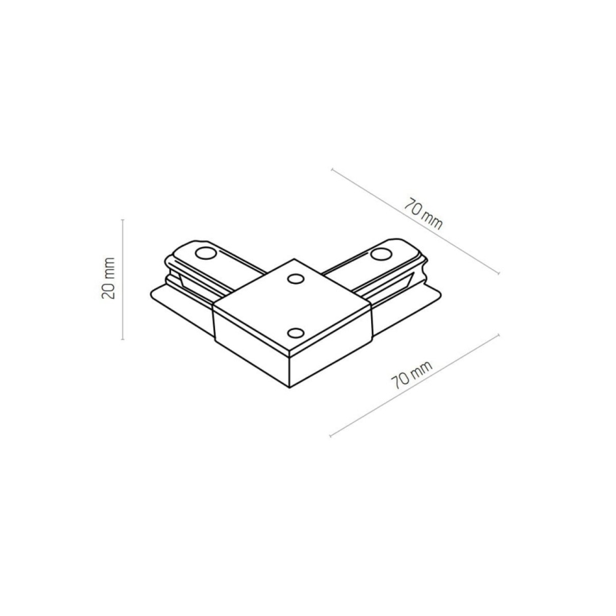 Zuma Line - Einbaustrahler für Schienensystem 6xGU10/10W/230V schwarz + Schienenzubehör