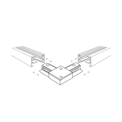 Zuma Line - Einbaustrahler für Schienensystem 6xGU10/10W/230V schwarz + Schienenzubehör