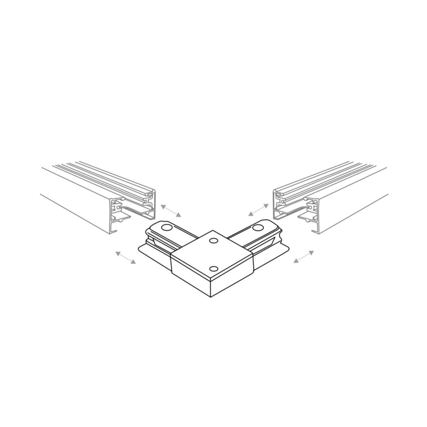 Zuma Line - Einbaustrahler für Schienensystem 6xGU10/10W/230V schwarz + Schienenzubehör