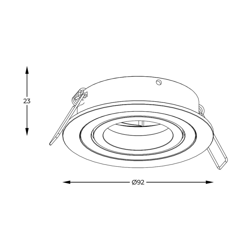 Zuma Line - Einbauleuchte 1xGU10/50W/230V schwarz