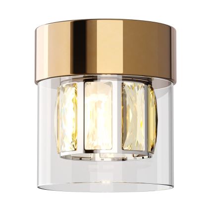 Zuma Line - Kristall-Deckenleuchte 1xG9/28W/230V Gold