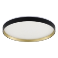 Zuma Line - Dimmbare Badezimmer-Deckenleuchte (LED RGBW) LED/32W/230V + LED/8W 3000-6000K IP44 schwarz/golden + Fernbedienung