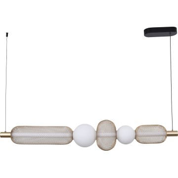 Zuma Line - Dimmbare LED-Pendelleuchte an Kabel LED/27W/230V 3000-5700K goldfarben + Fernbedienung