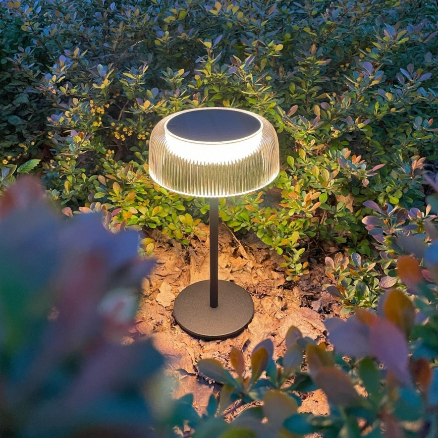 Zuma Line - LED dimmbare solarbetriebene Tischlampe LED/2,5W/2000 mAh IP44 schwarz