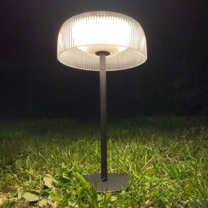 Zuma Line - LED dimmbare solarbetriebene Tischlampe LED/2,5W/2000 mAh IP44 schwarz