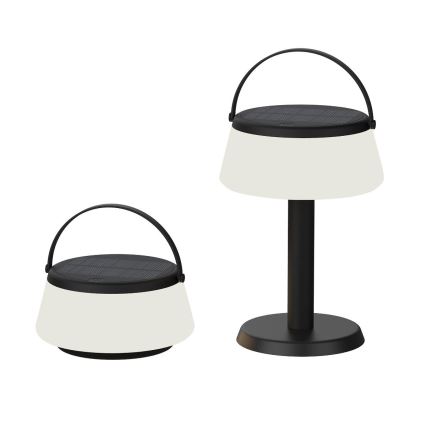 Zuma Line - LED dimmbare solarbetriebene Tischlampe LED/2,2W/2000 mAh IP44 schwarz