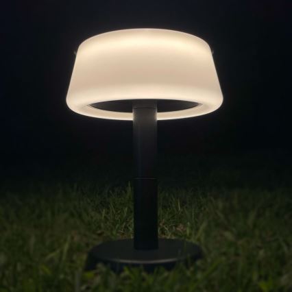 Zuma Line - LED dimmbare solarbetriebene Tischlampe LED/2,2W/2000 mAh IP44 schwarz