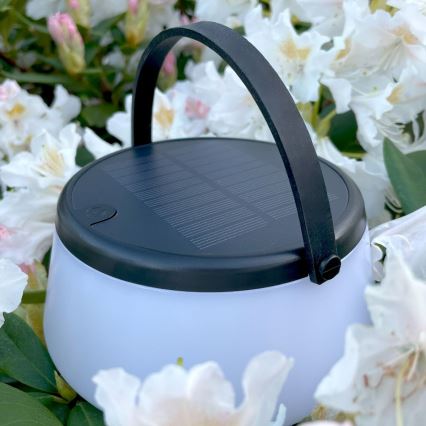 Zuma Line - LED dimmbare solarbetriebene Tischlampe LED/2,2W/2000 mAh IP44 schwarz