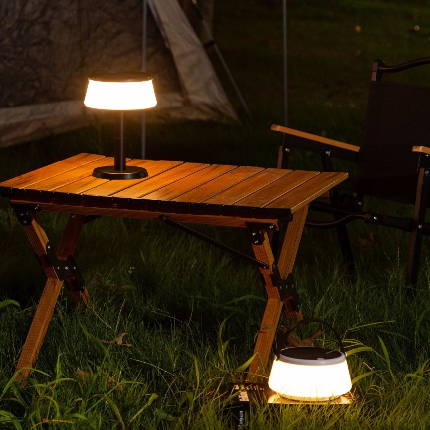 Zuma Line - LED dimmbare solarbetriebene Tischlampe LED/2,2W/2000 mAh IP44 schwarz