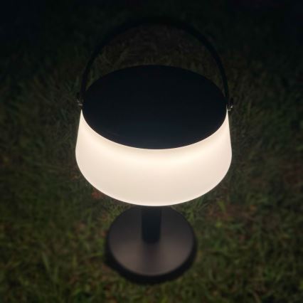 Zuma Line - LED dimmbare solarbetriebene Tischlampe LED/2,2W/2000 mAh IP44 schwarz