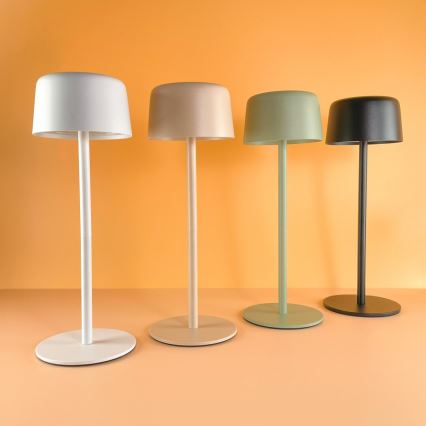 Zuma Line - LED dimmbare wiederaufladbare Tischlampe LED/2W/1200 mAh IP44 schwarz