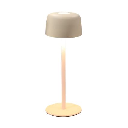 Zuma Line - LED dimmbare wiederaufladbare Tischlampe LED/2W/1200 mAh IP44 cremefarben