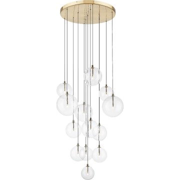Zuma Line - Hängeleuchte mit Seilaufhängung 13xG9/2W/230V gold