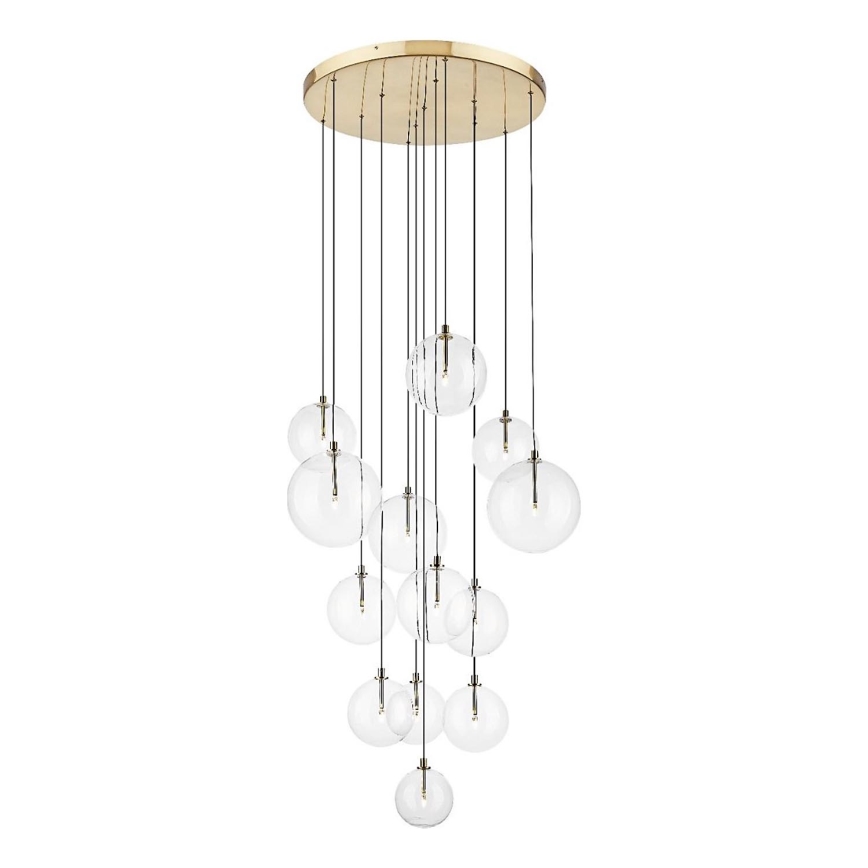 Zuma Line - Hängeleuchte mit Seilaufhängung 13xG9/2W/230V gold
