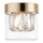 Zuma Line - Kristall-Deckenleuchte 1xG9/28W/230V Gold