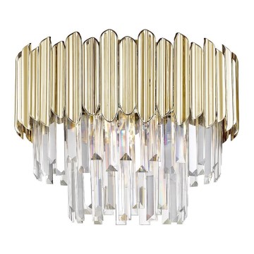 Zuma Line - Kristall-Deckenleuchte 5xE14/40W/230V Gold