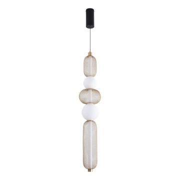 Zuma Line - LED-dimmbare Hängeleuchte an Stahlseil LED/27W/230V 3000-5700K goldfarben + Fernbedienung
